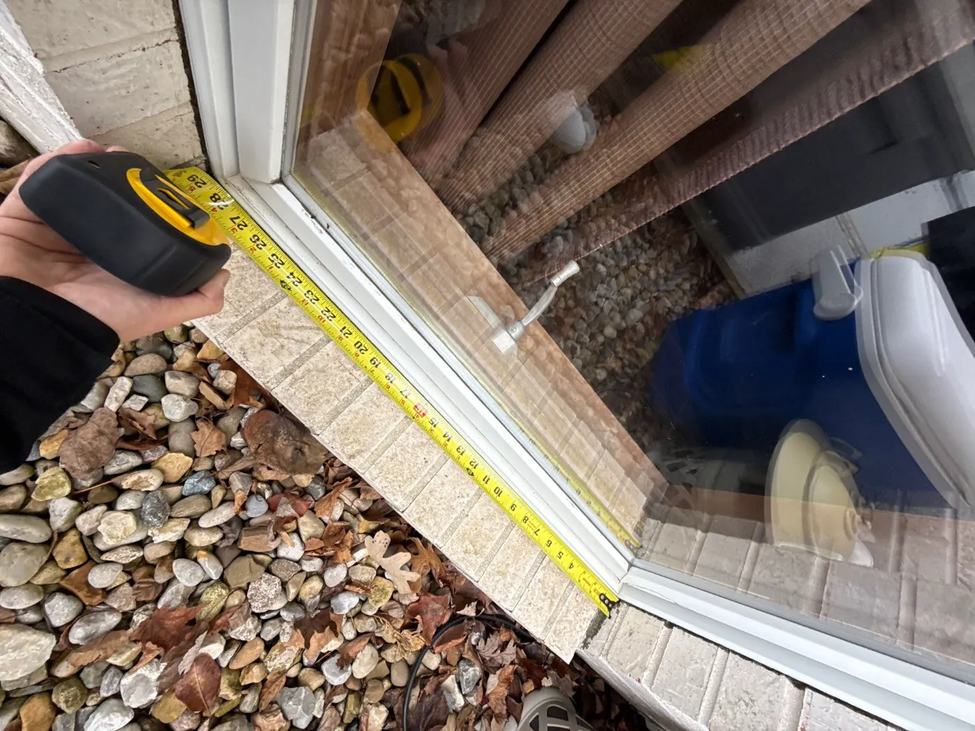 Window replacement documented in Brookstone